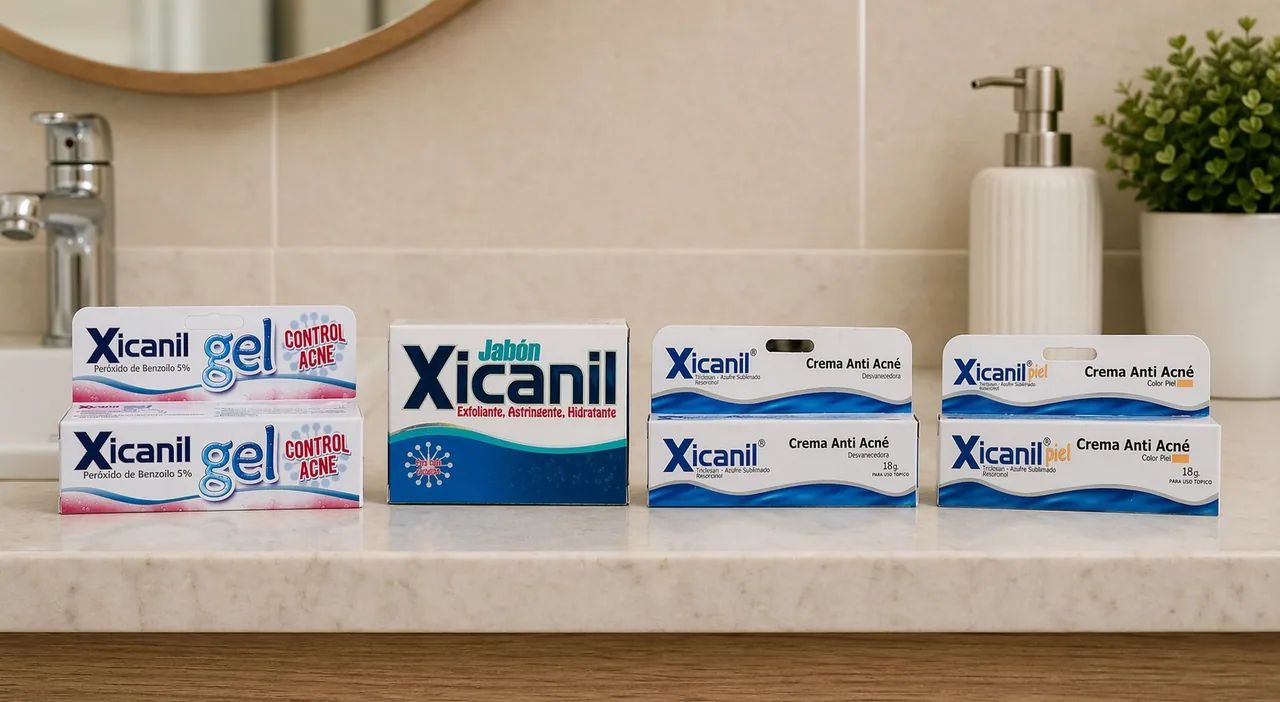 The Xicanil acne range: soap, gel and creams